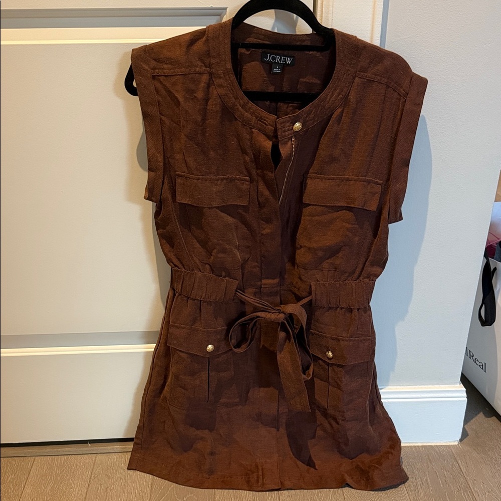 J. Crew Chocolate Brown Sleeveless Dress